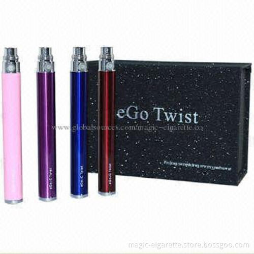 eGo-T Starter kit with Desay Batteries from Purlife, 3-4-hour Charging Time